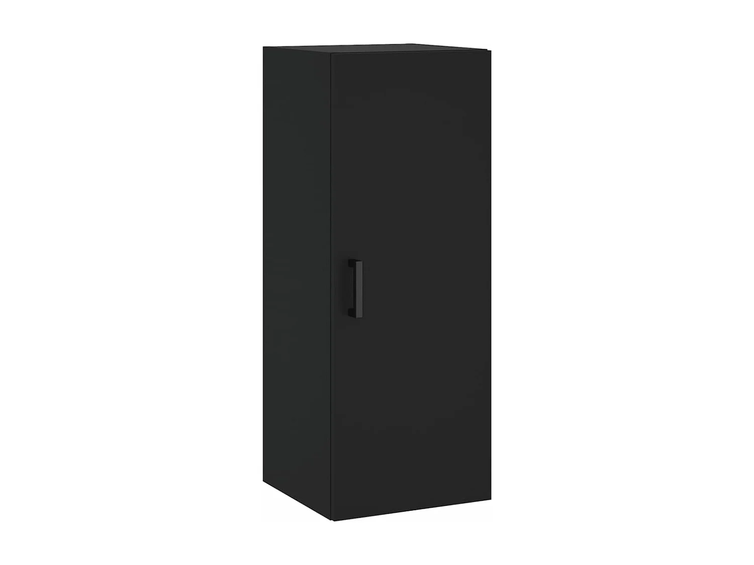 Hoge kast 34,5x34x180 cm bewerkt hout zwart