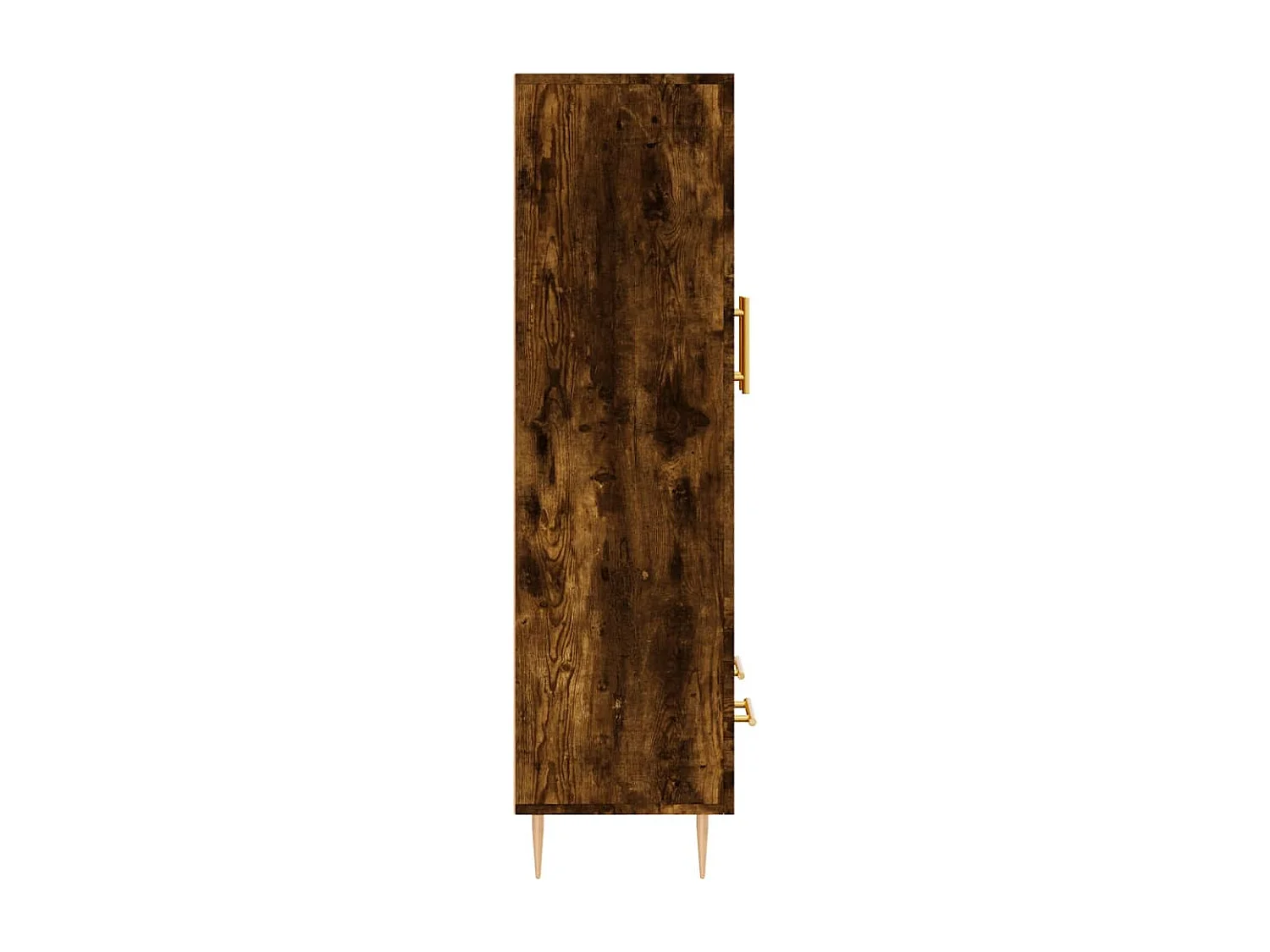 Buffet haut chêne fumé 69,5x31x115 cm bois d'ingénierie