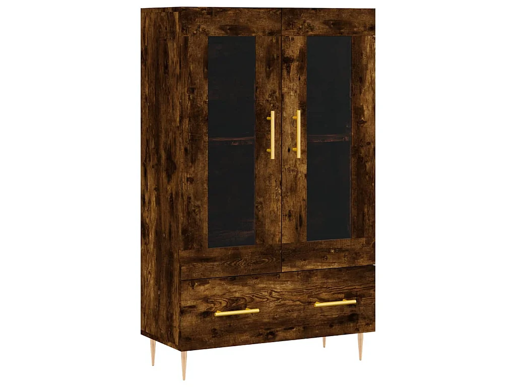 Highboard Räuchereiche 69,5x31x115 cm Holzwerkstoff