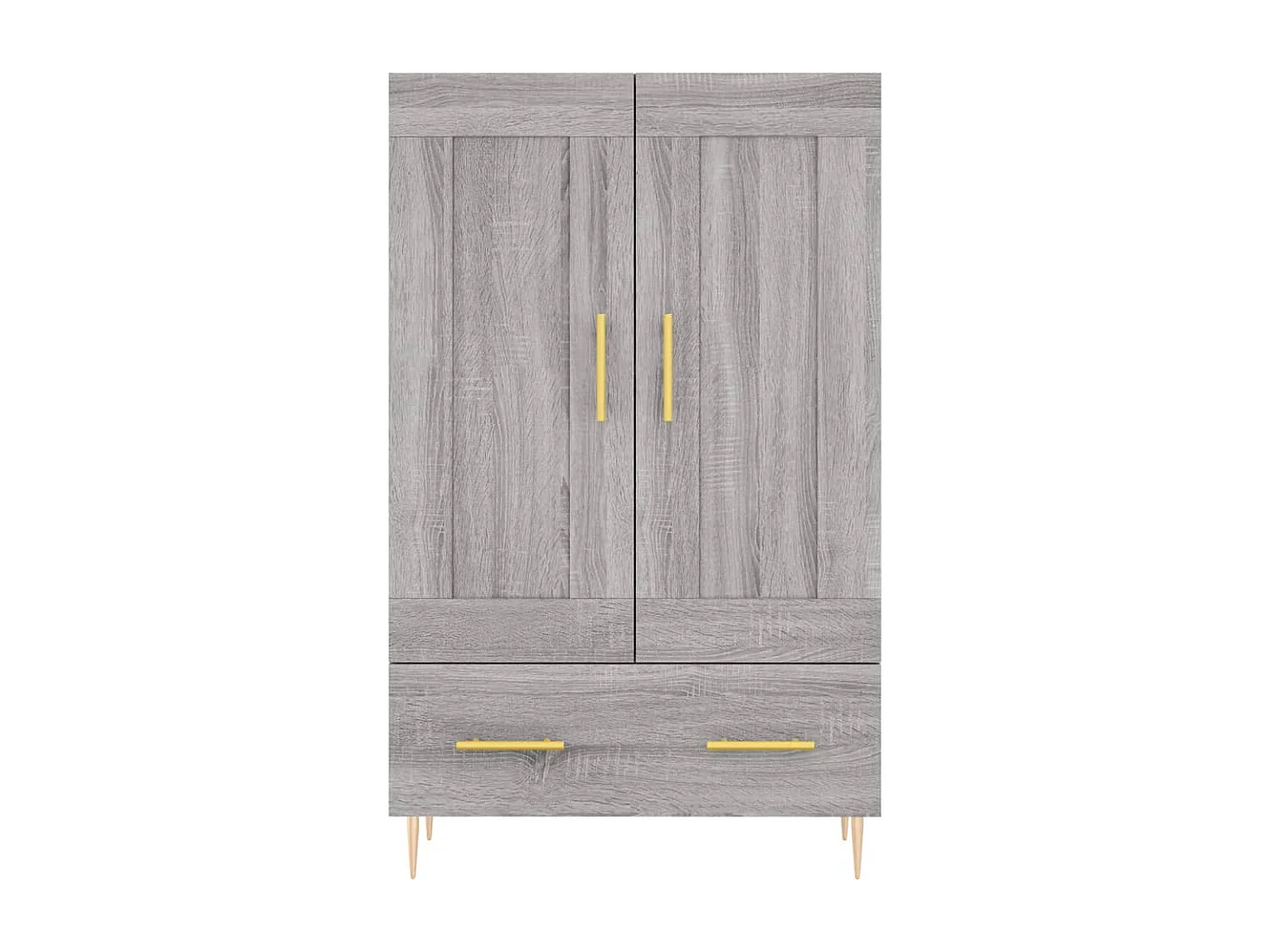 Buffet haut sonoma gris 69,5x31x115 cm bois d'ingénierie