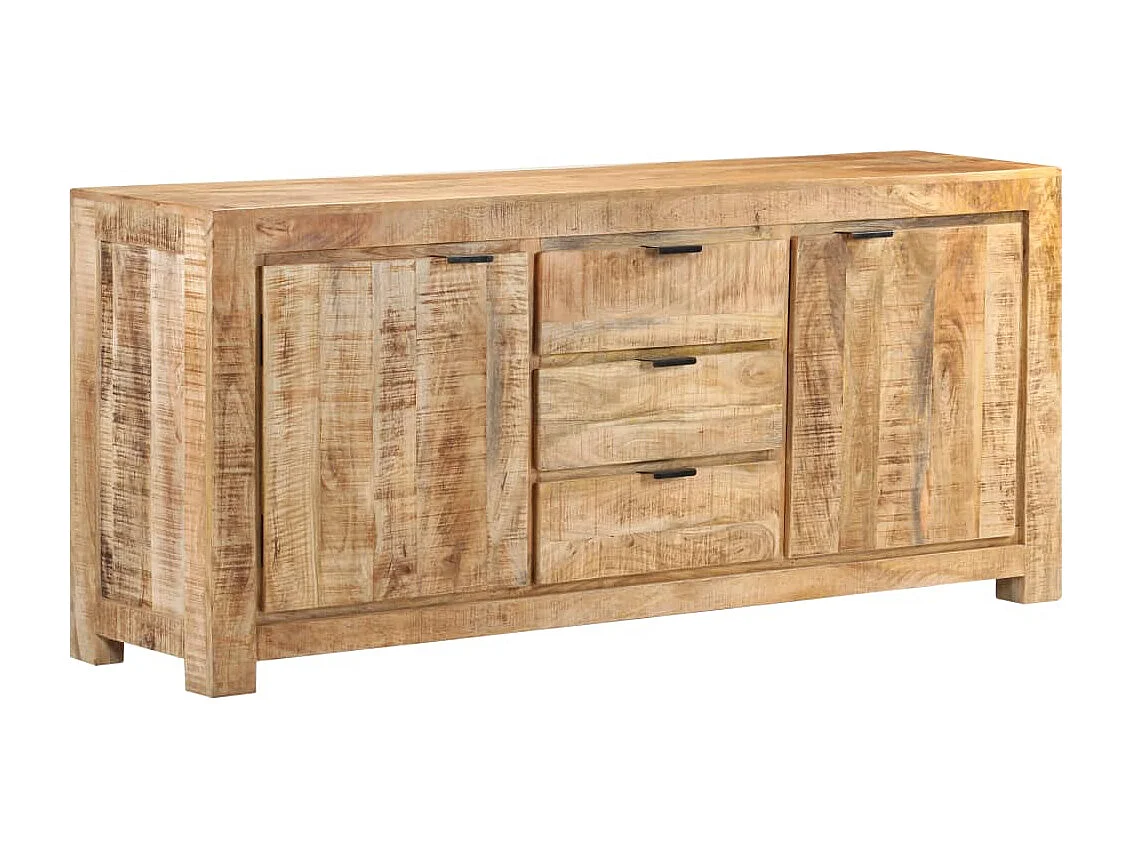 Sideboard 175x40x75 cm Raues Mangoholz