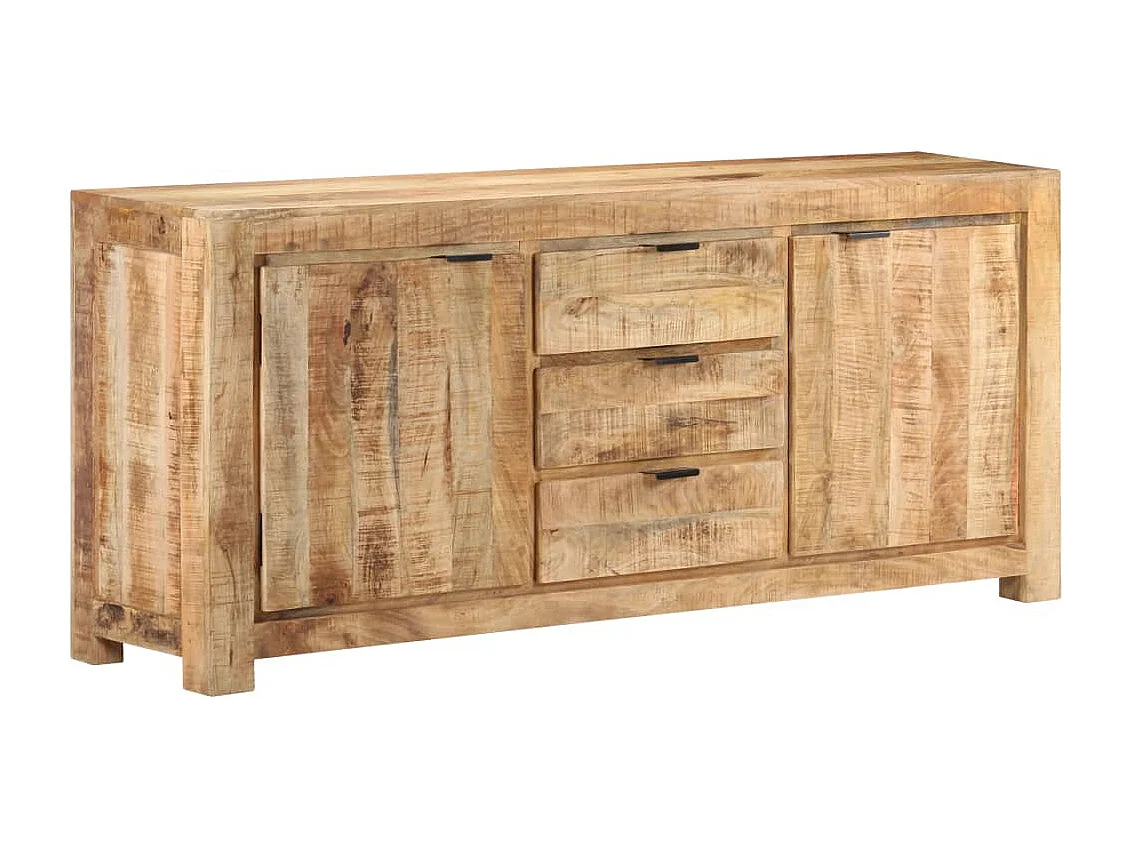 Sideboard 175x40x75 cm Raues Mangoholz