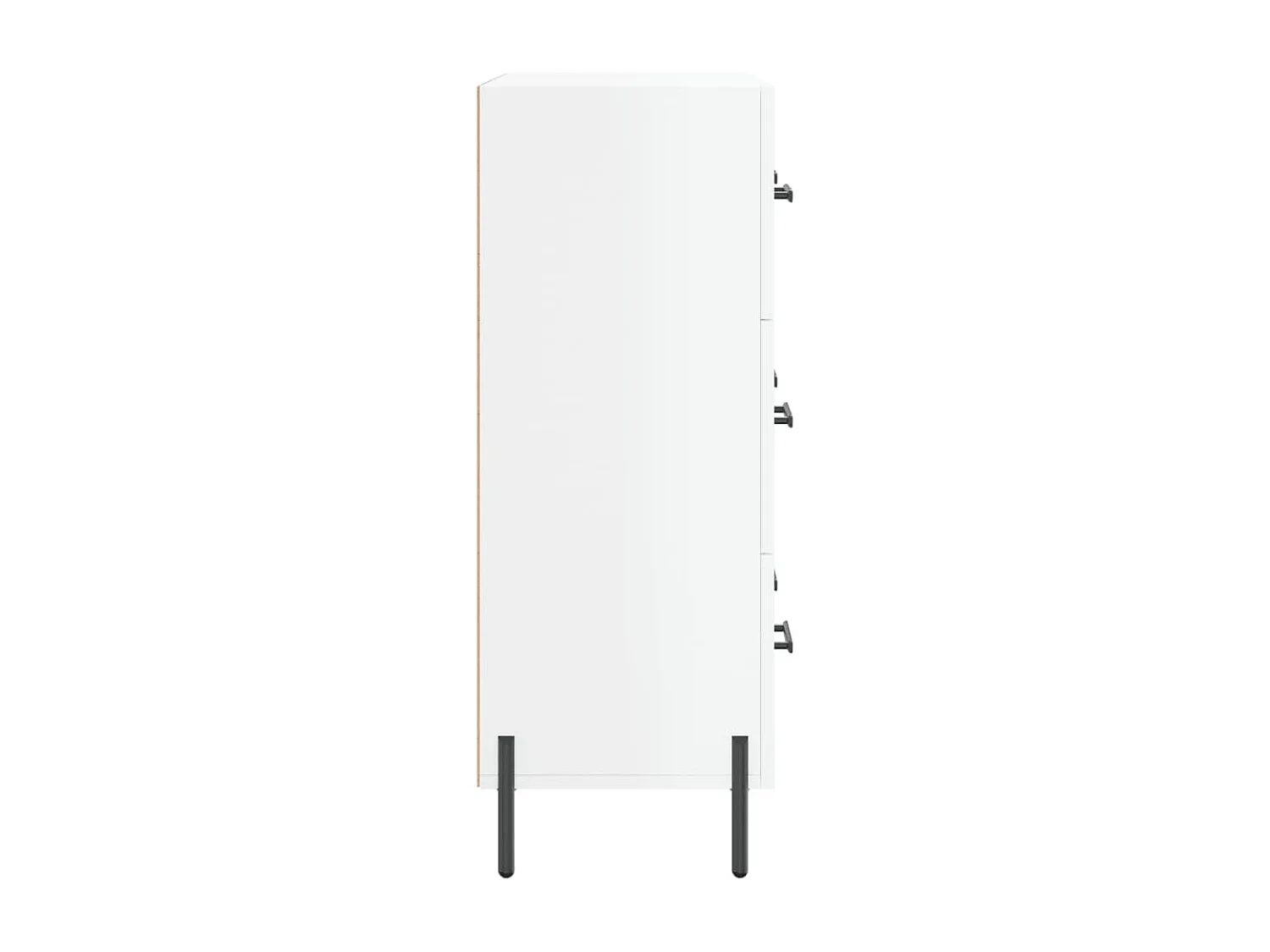 Sideboard Hochglanz-Weiß 69,5x34x90 cm Holzwerkstoff