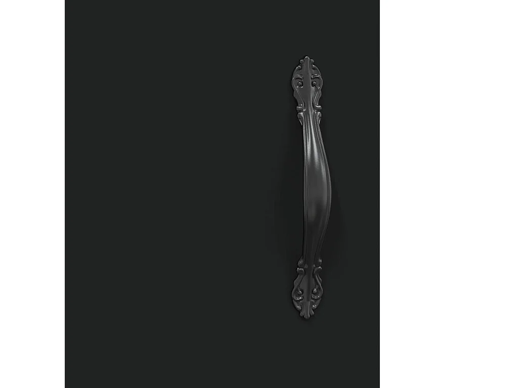 Highboard Schwarz 69,5x34x180 cm Holzwerkstoff