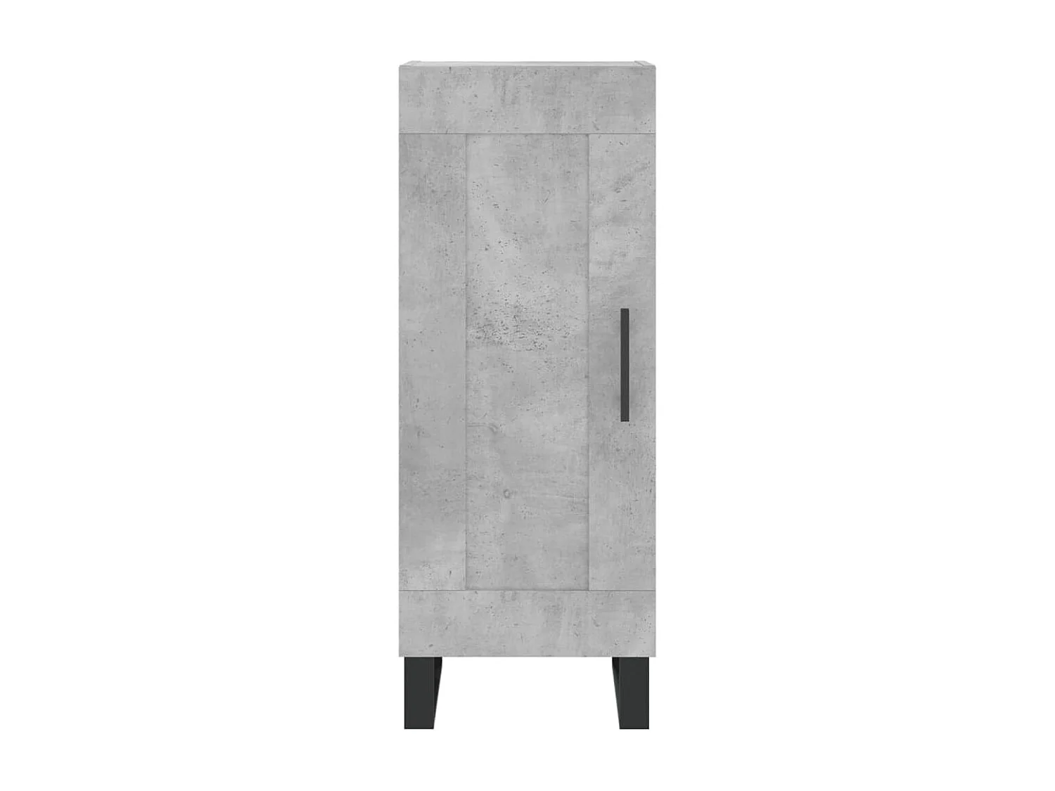 Buffet haut Gris béton 34,5x34x180 cm Bois d'ingénierie