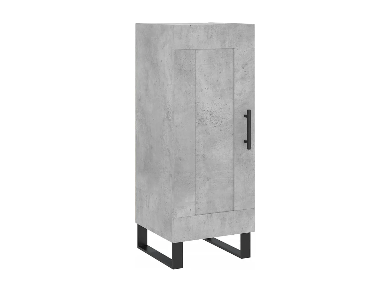 Buffet haut Gris béton 34,5x34x180 cm Bois d'ingénierie