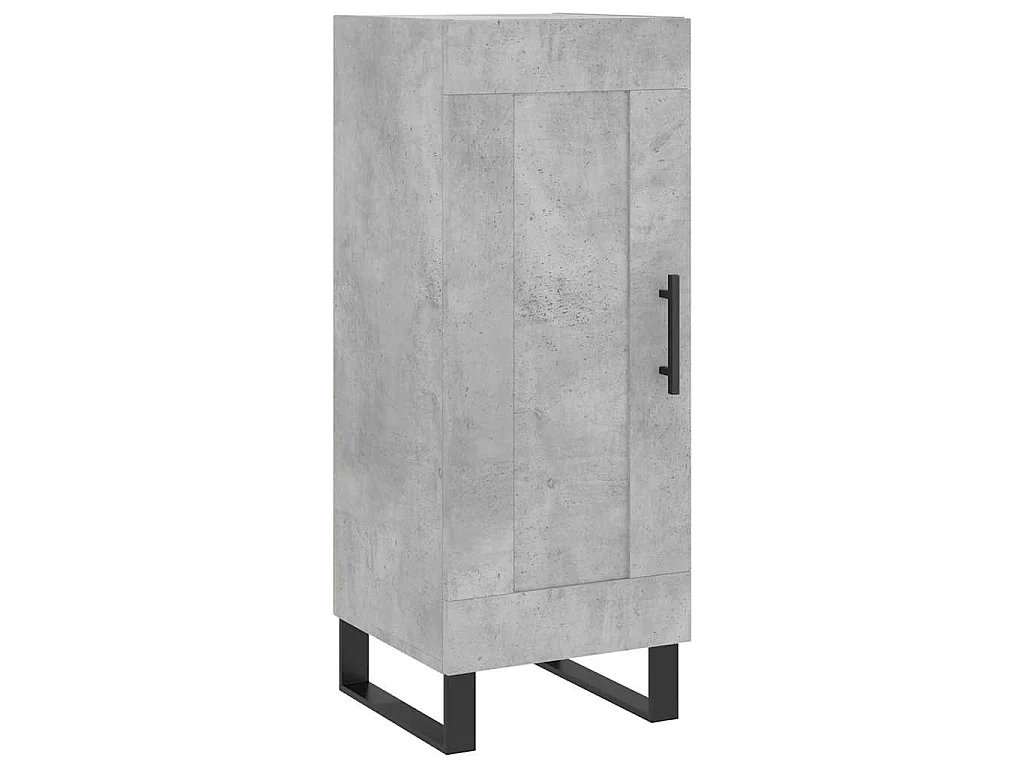 Highboard Betongrau 34,5x34x180 cm Holzwerkstoff
