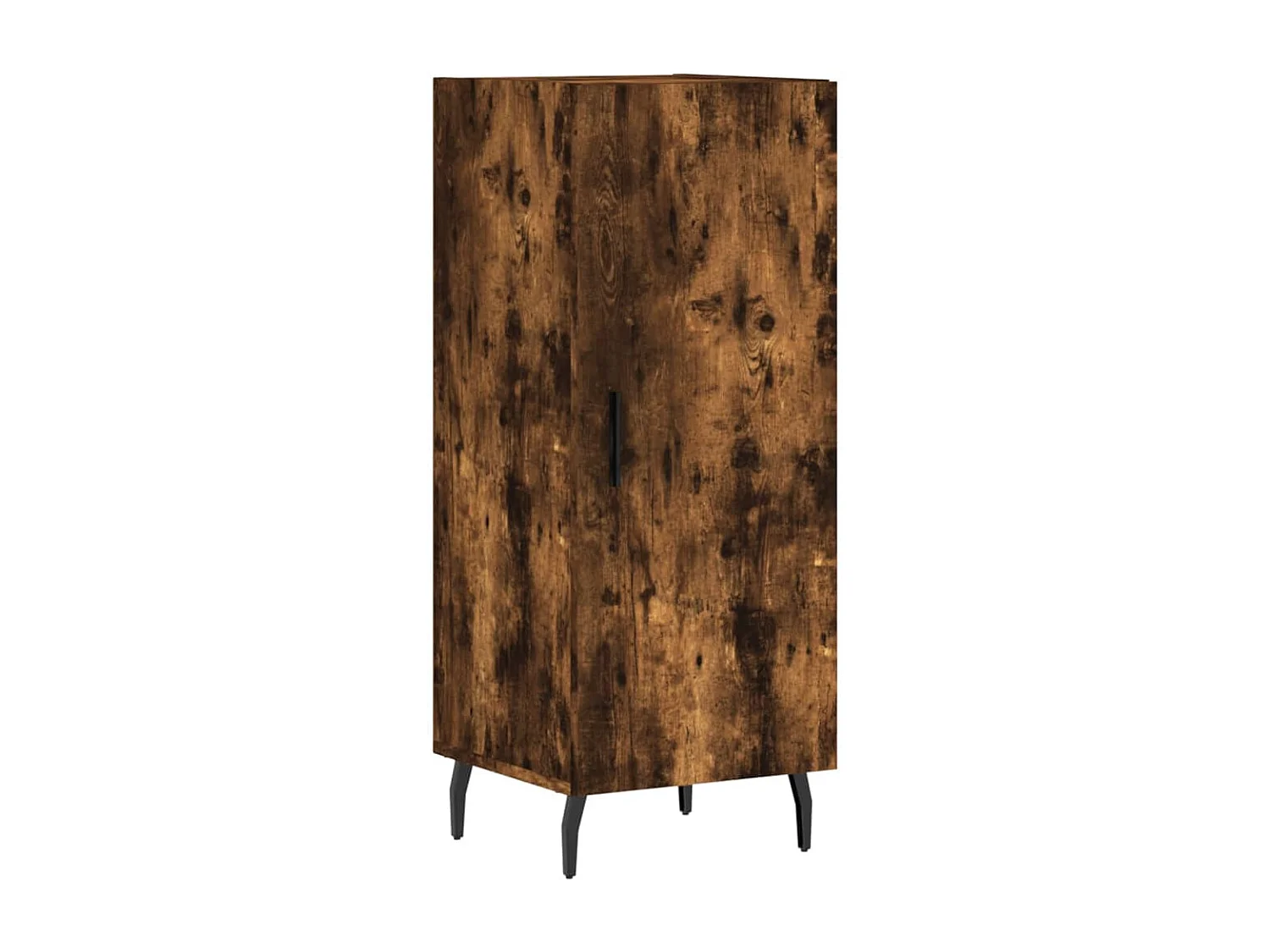 Buffet haut Chêne fumé 34,5x34x180 cm Bois d'ingénierie