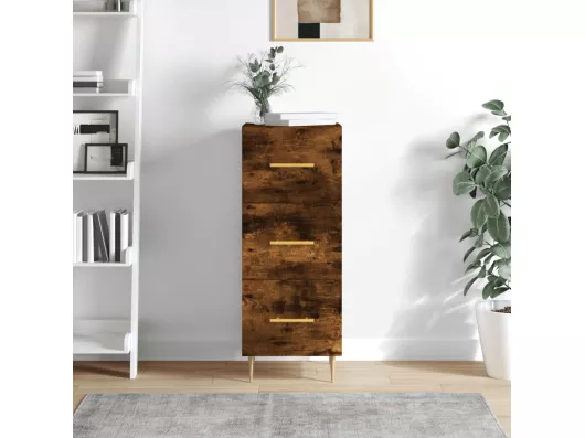 Kauf Unique Sideboard Räuchereiche 34,5x34x90 cm Holzwerkstoff