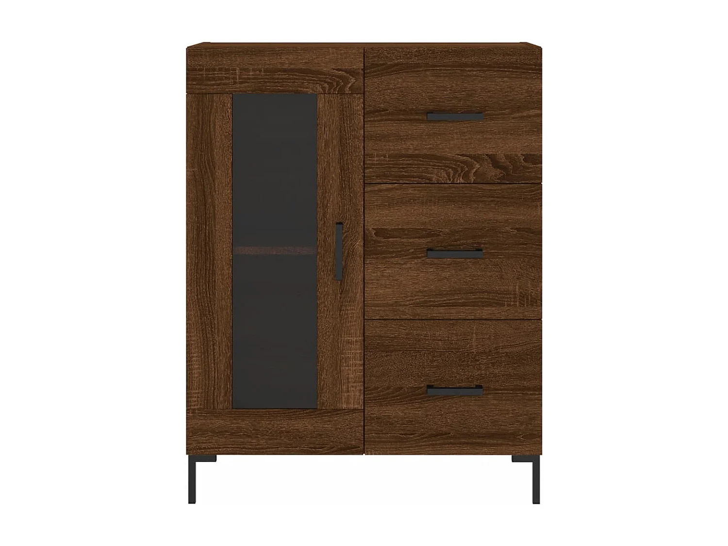 Sideboard Braun Eichen-Optik 69,5x34x90 cm Holzwerkstoff