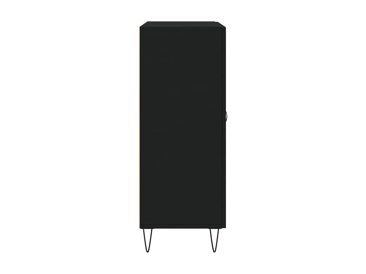 Buffet noir 69,5x34x90 cm bois d'ingénierie