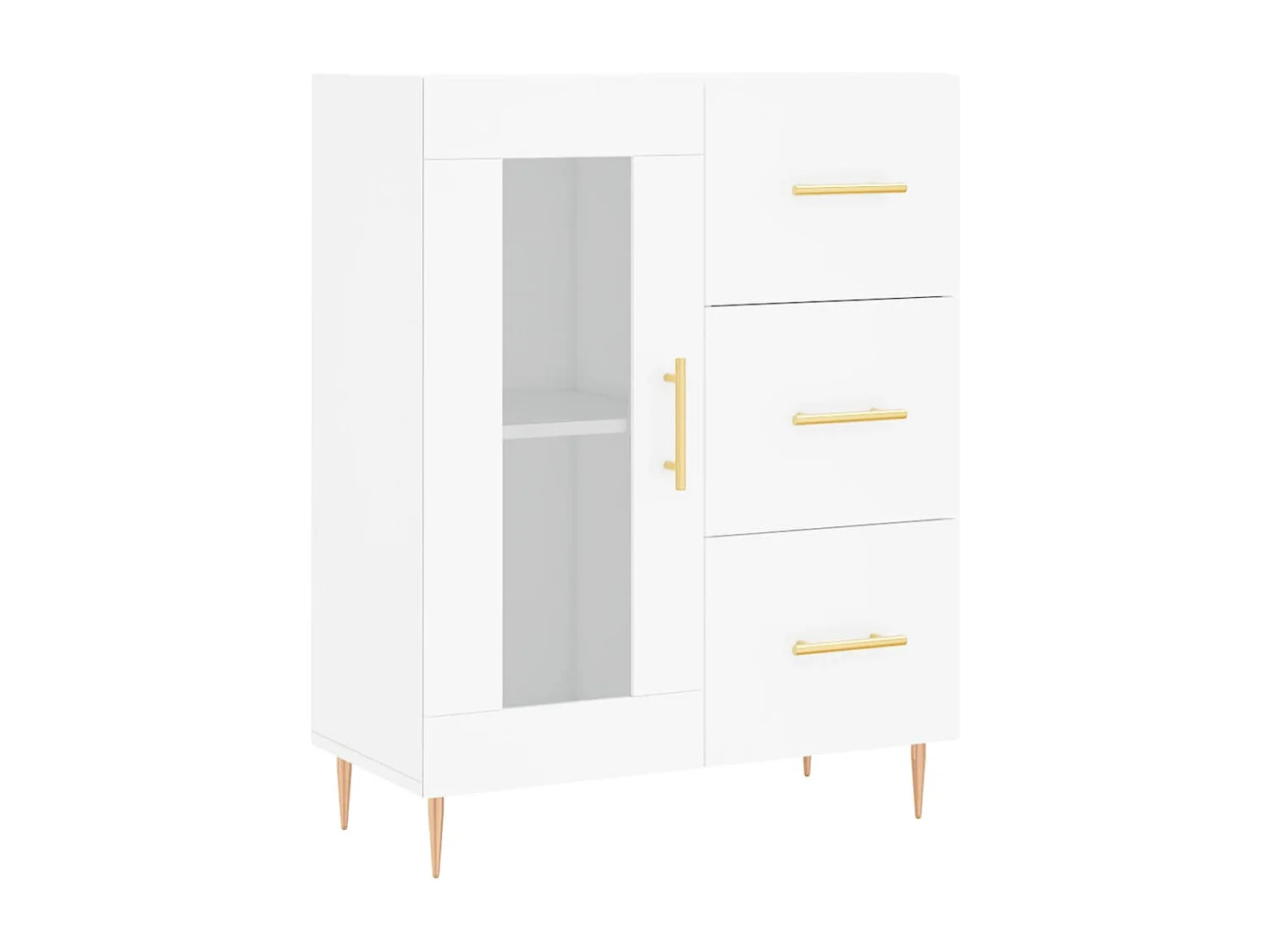 Sideboard Weiß 69,5x34x90 cm Holzwerkstoff