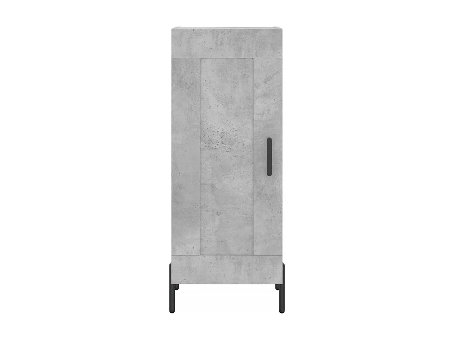 Credenza Grigio Cemento 34,5x34x180 cm in Legno Multistrato