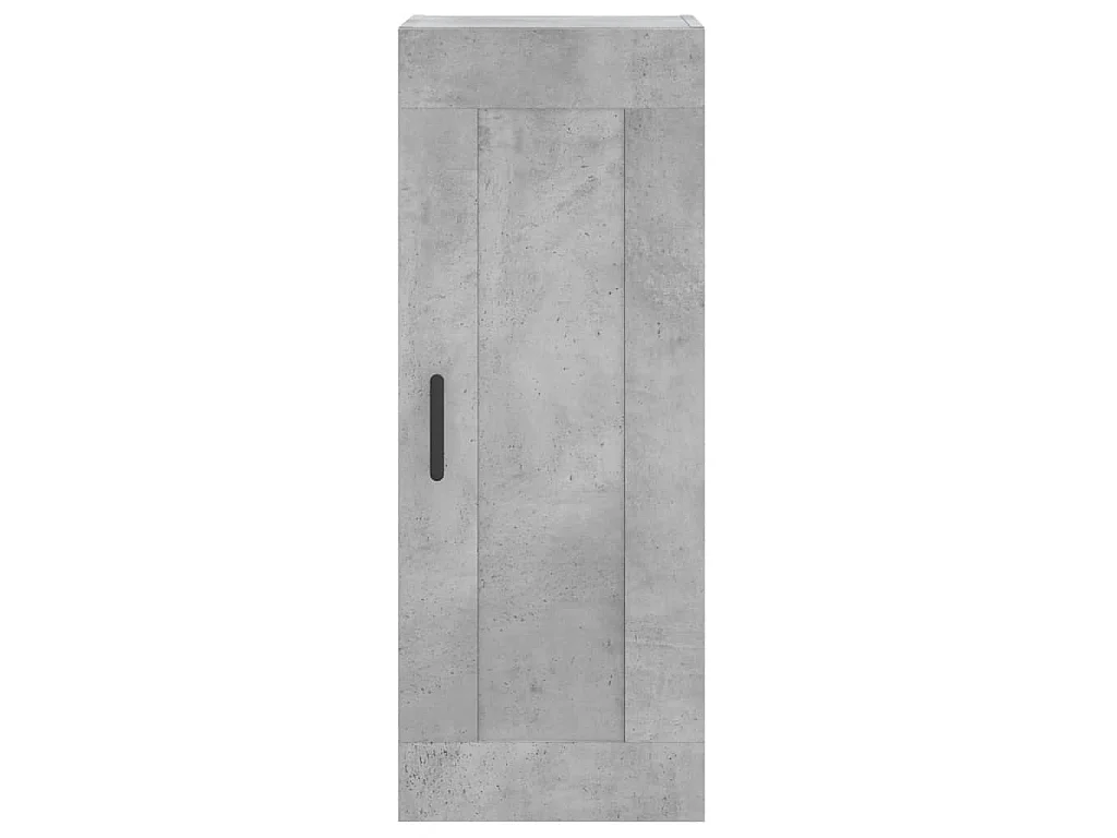 Buffet haut Gris béton 34,5x34x180 cm Bois d'ingénierie