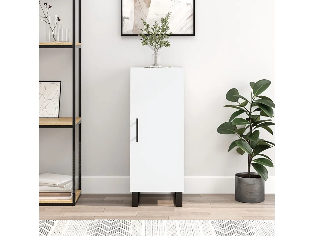 Buffet blanc 34,5x34x90 cm bois d'ingénierie