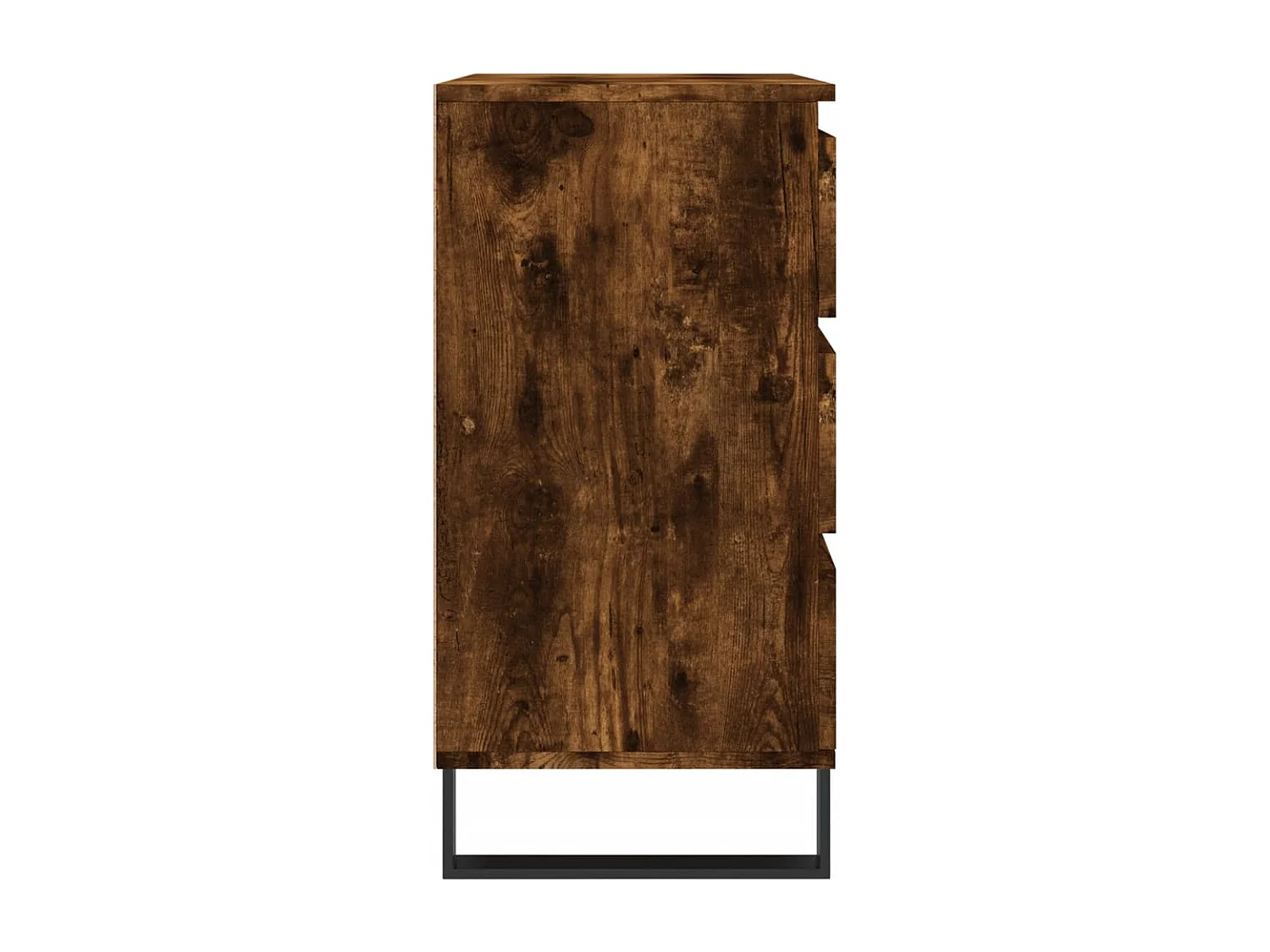 Aparador madera contrachapada color roble ahumado 60x35x70 cm