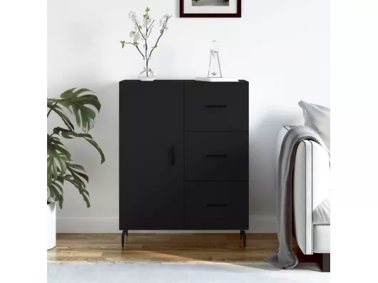 Kauf Unique Sideboard Schwarz 69,5x34x90 cm Holzwerkstoff