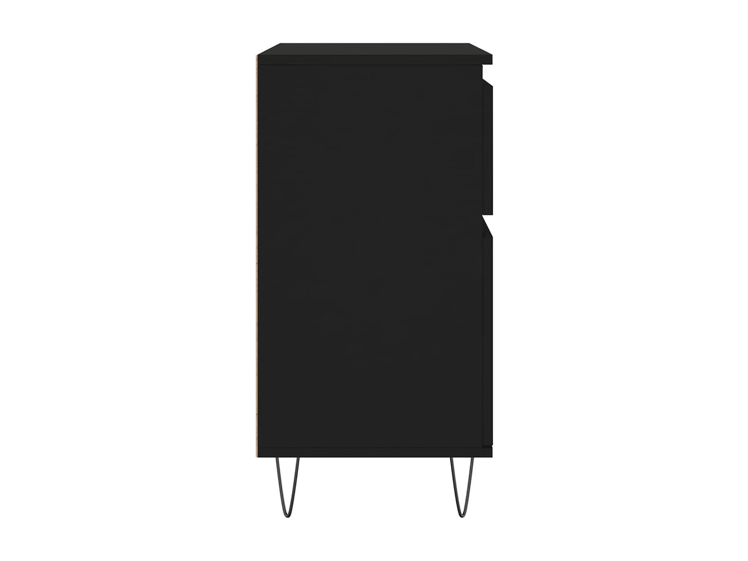 Credenza Nero 60x35x70 cm in Legno Multistrato