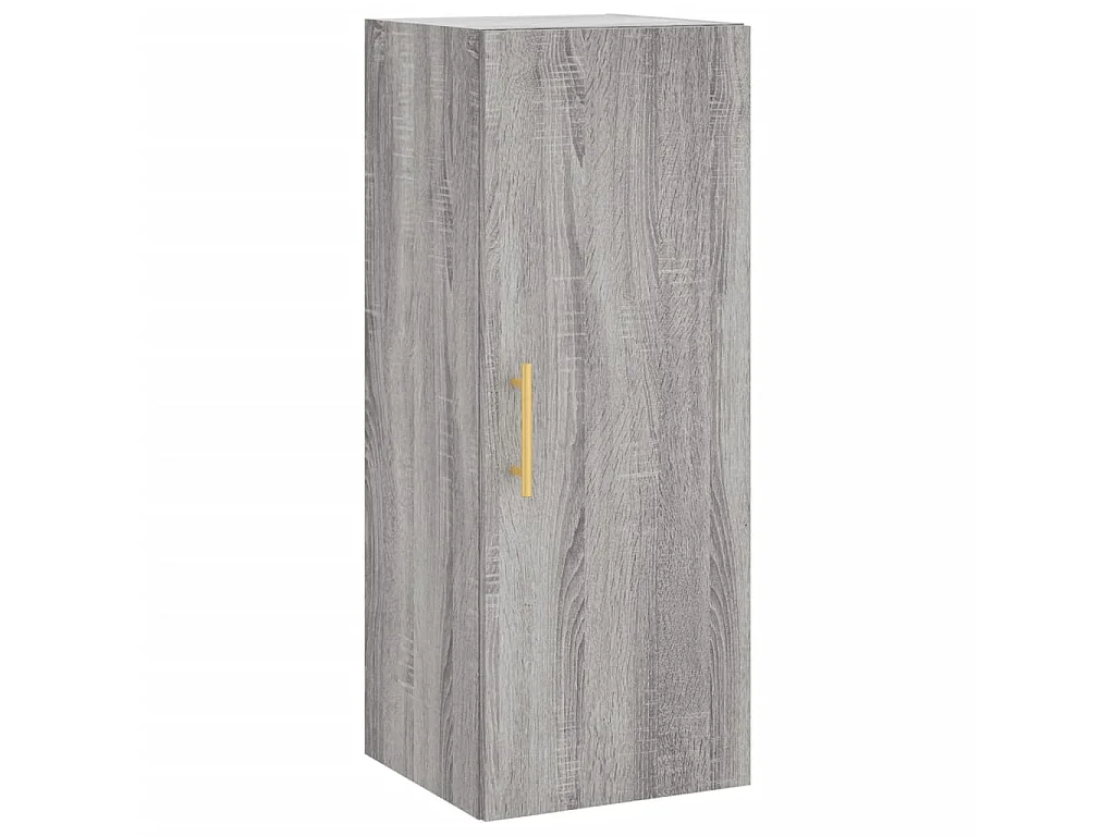 Buffet haut Sonoma gris 34,5x34x180 cm Bois d'ingénierie