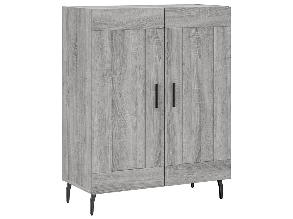 Dressoir 69,5x34x90 cm bewerkt hout grijs sonoma eikenkleurig