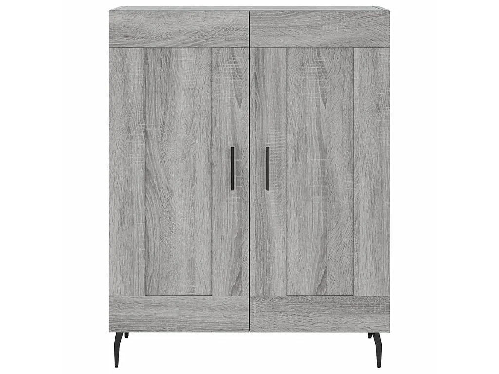 Dressoir 69,5x34x90 cm bewerkt hout grijs sonoma eikenkleurig