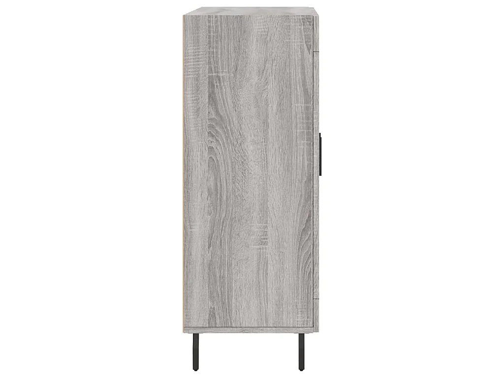 Dressoir 69,5x34x90 cm bewerkt hout grijs sonoma eikenkleurig
