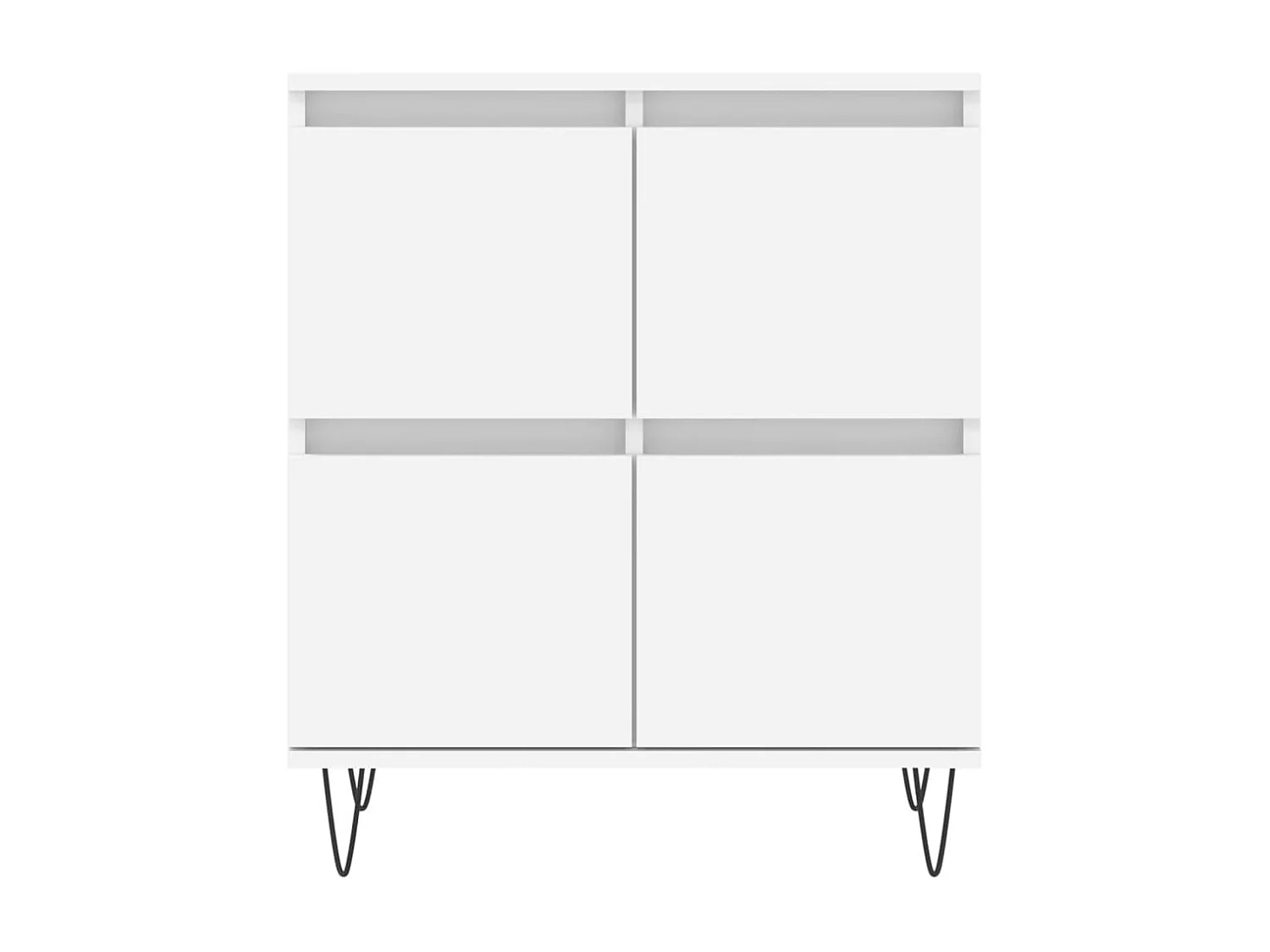 Aparadores 2 pcs derivados de madeira branco