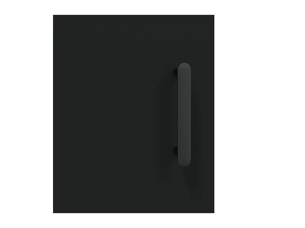 Highboard Schwarz 34,5x34x180 cm Holzwerkstoff