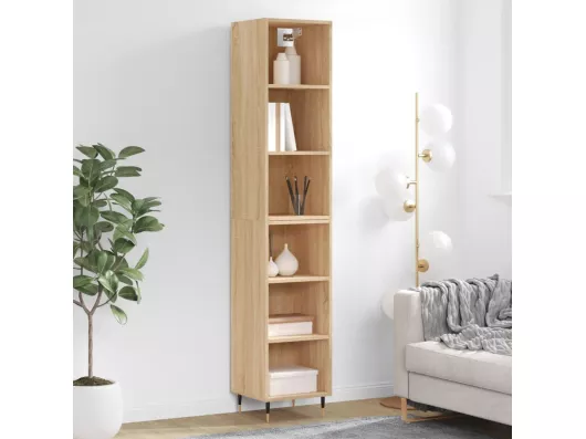 Kauf Unique Highboard Sonoma-Eiche 34,5x32,5x180 cm Holzwerkstoff