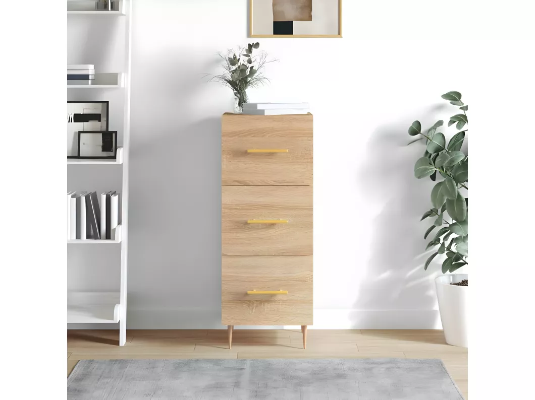 Kauf Unique Sideboard Sonoma-Eiche 34,5x34x90 cm Holzwerkstoff