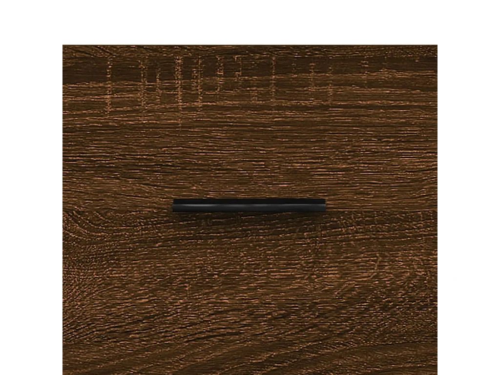 Buffet haut Chêne marron 69,5x34x180 cm Bois d'ingénierie