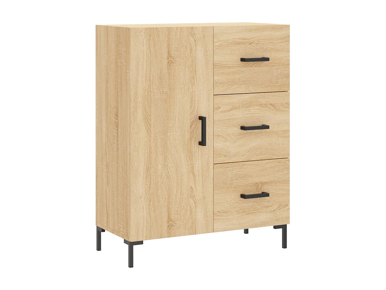 Credenza Rovere Sonoma 69,5x34x90 cm in Legno Multistrato