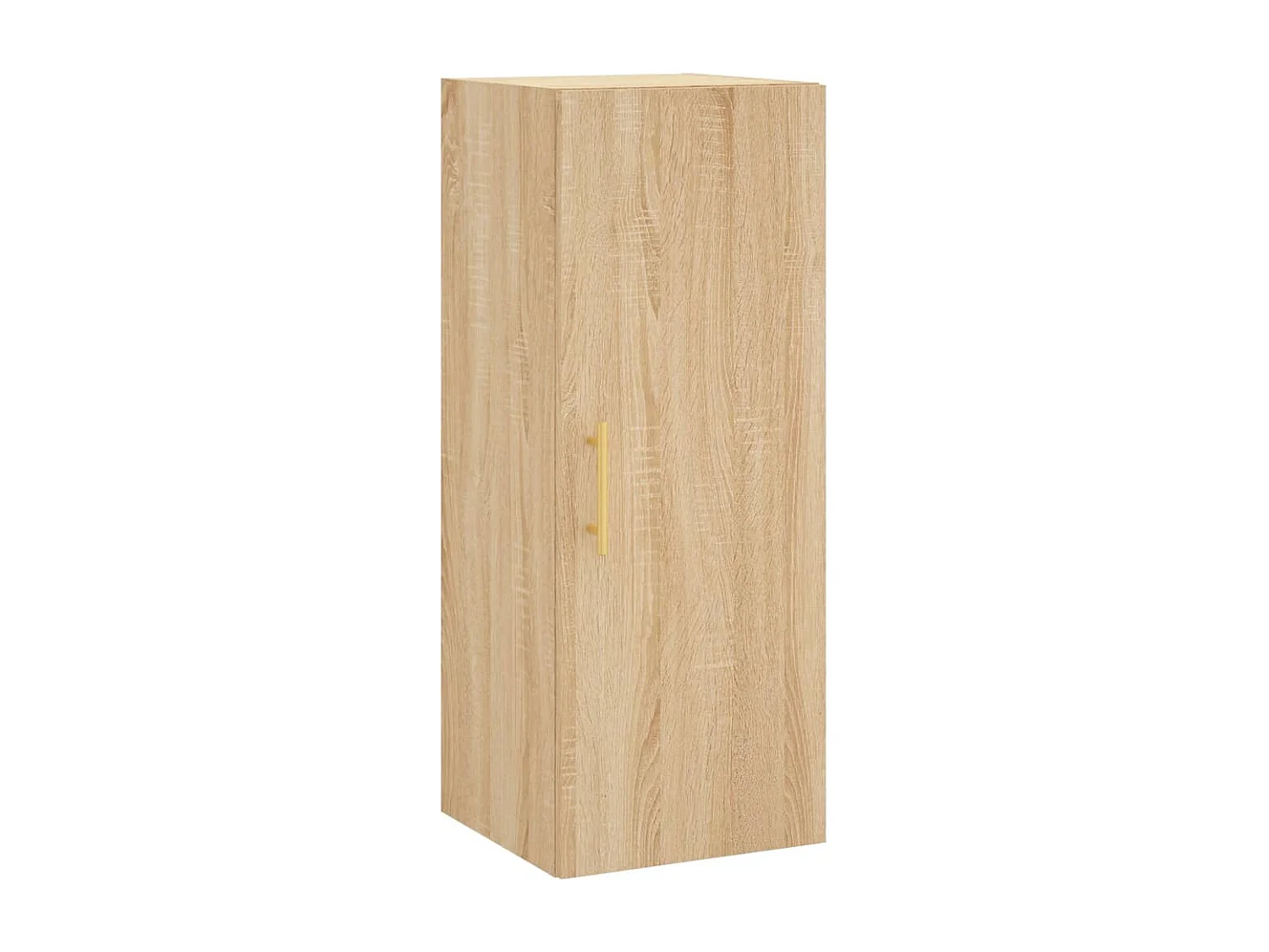 Hoge kast 34,5x34x180 cm bewerkt hout sonoma eikenkleurig