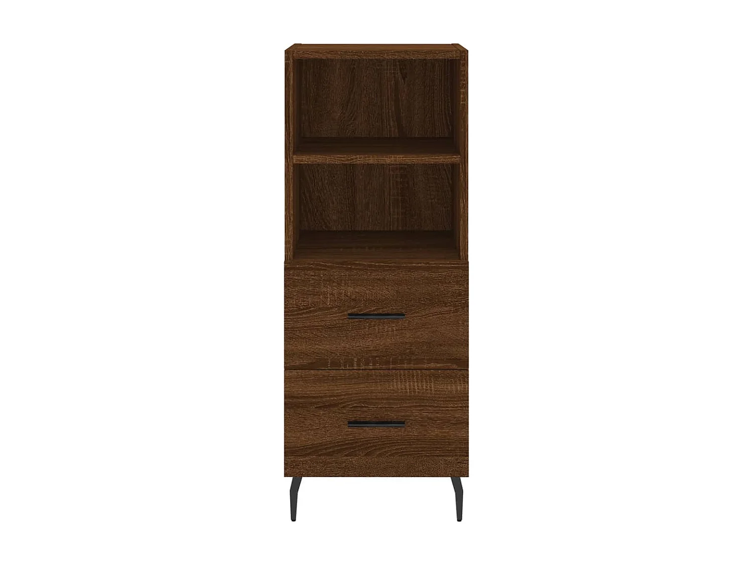 Buffet haut Chêne marron 34,5x34x180 cm Bois d'ingénierie