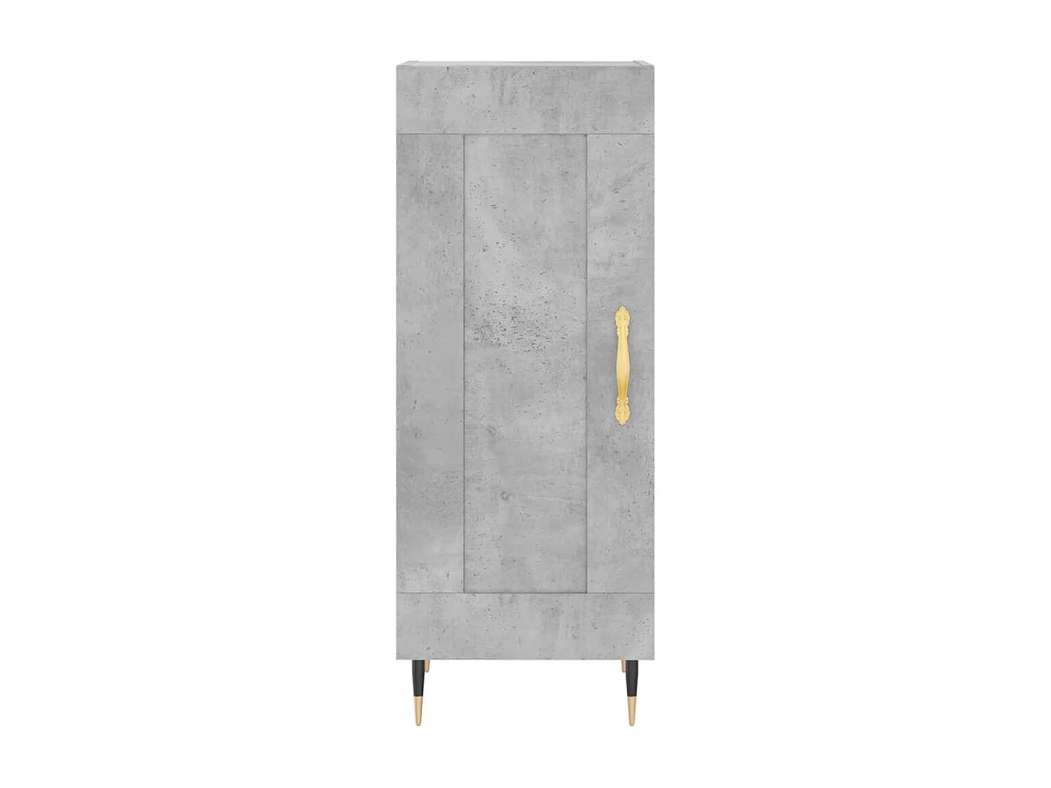 Buffet Gris béton 34,5x34x90 cm Bois d'ingénierie