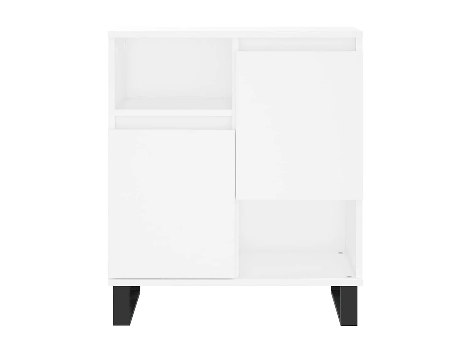 Buffets 3 pcs Blanc Bois d'ingénierie
