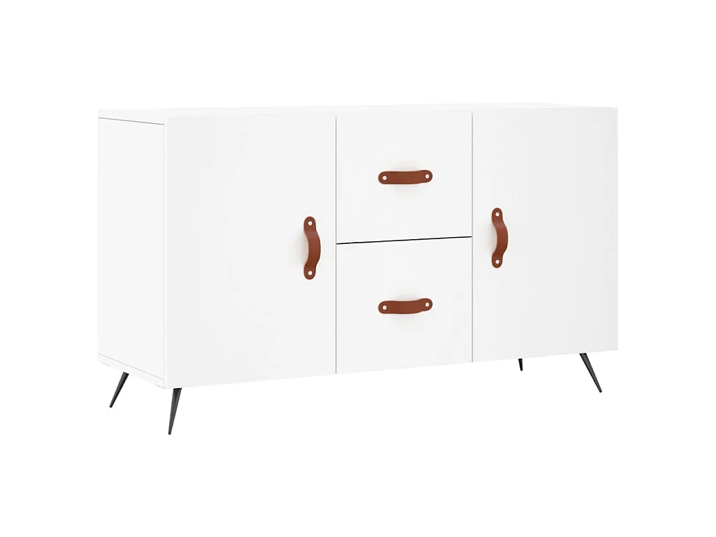 Buffet blanc 100x36x60 cm bois d'ingénierie