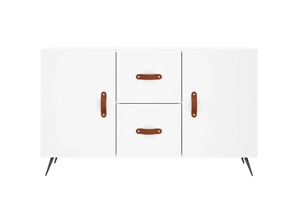 Buffet blanc 100x36x60 cm bois d'ingénierie