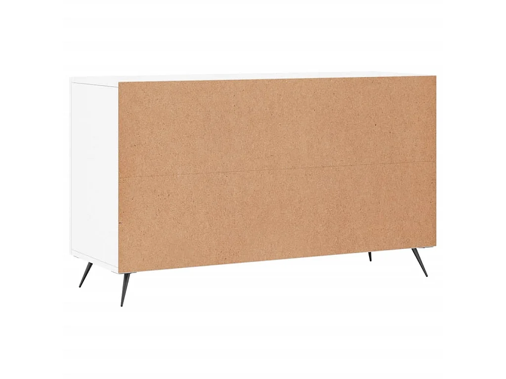 Buffet blanc 100x36x60 cm bois d'ingénierie