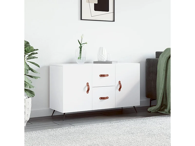 Credenza Bianca 100x36x60 cm in Legno Multistrato