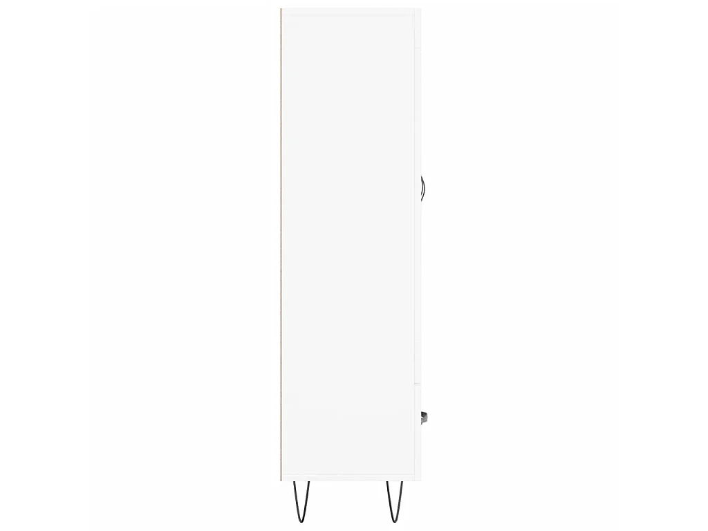 Buffet haut blanc 69,5x31x115 cm bois d'ingénierie
