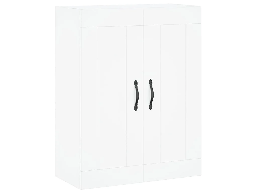 Buffet haut Blanc 69,5x34x180 cm Bois d'ingénierie