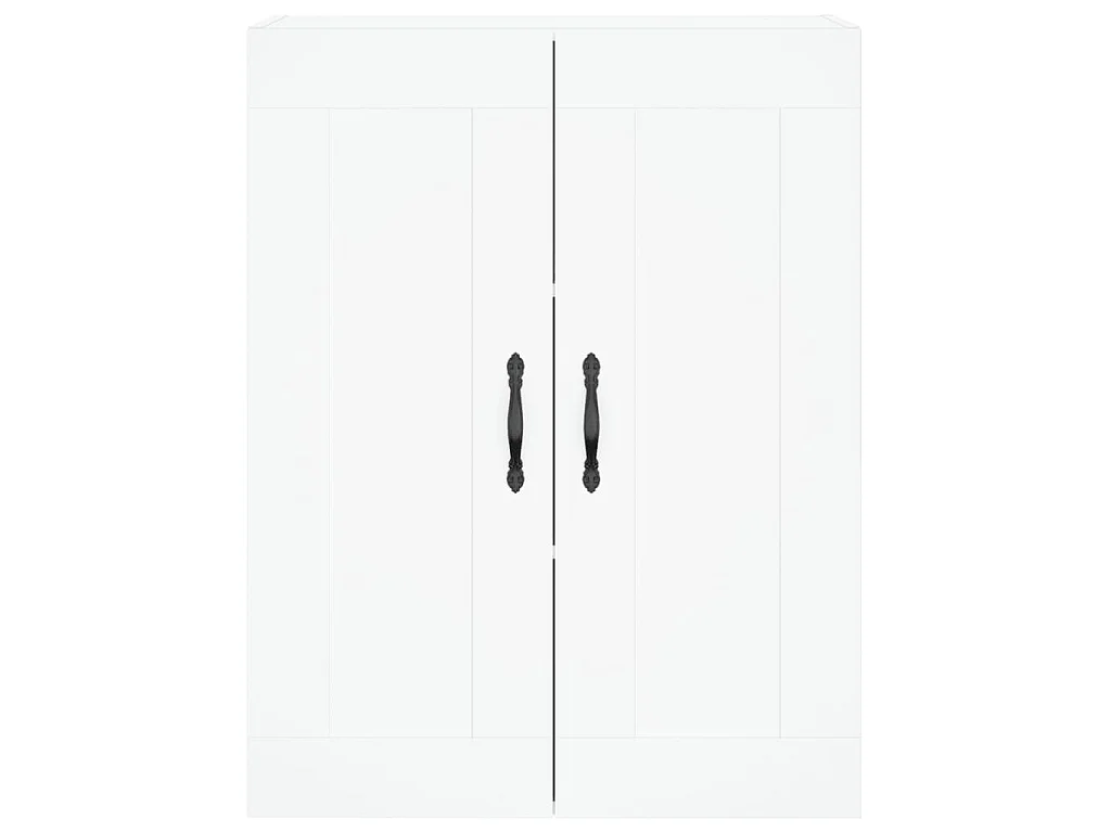 Buffet haut Blanc 69,5x34x180 cm Bois d'ingénierie