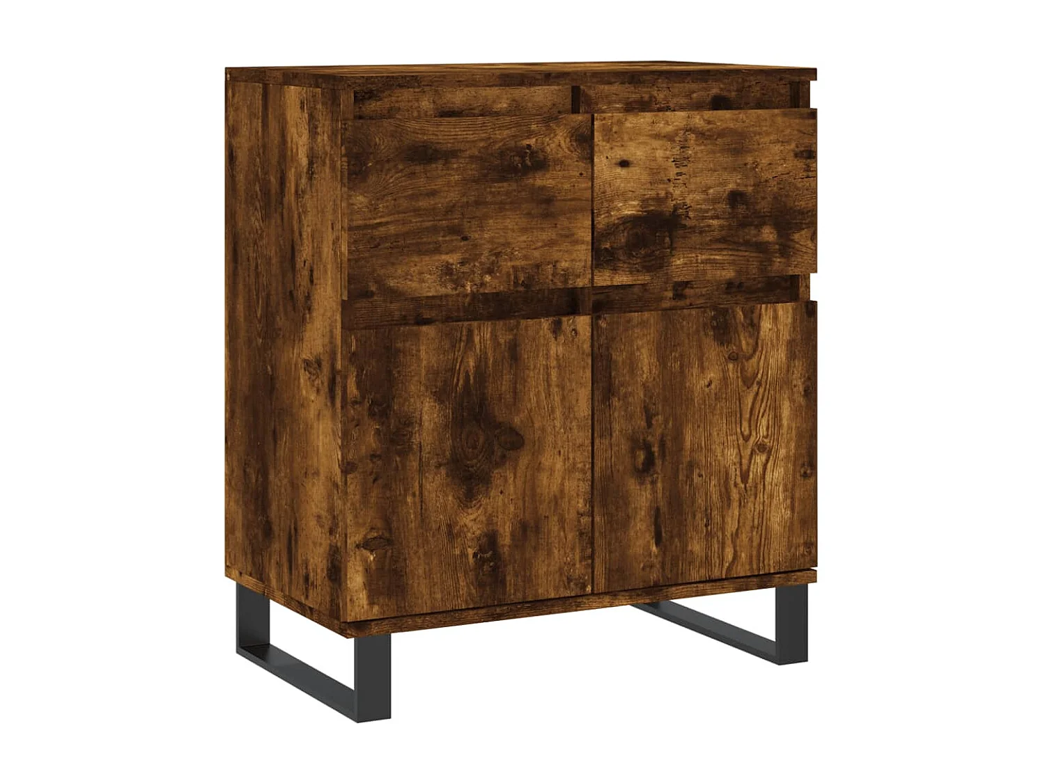 Buffet Chêne fumé 60x35x70 cm Bois d'ingénierie