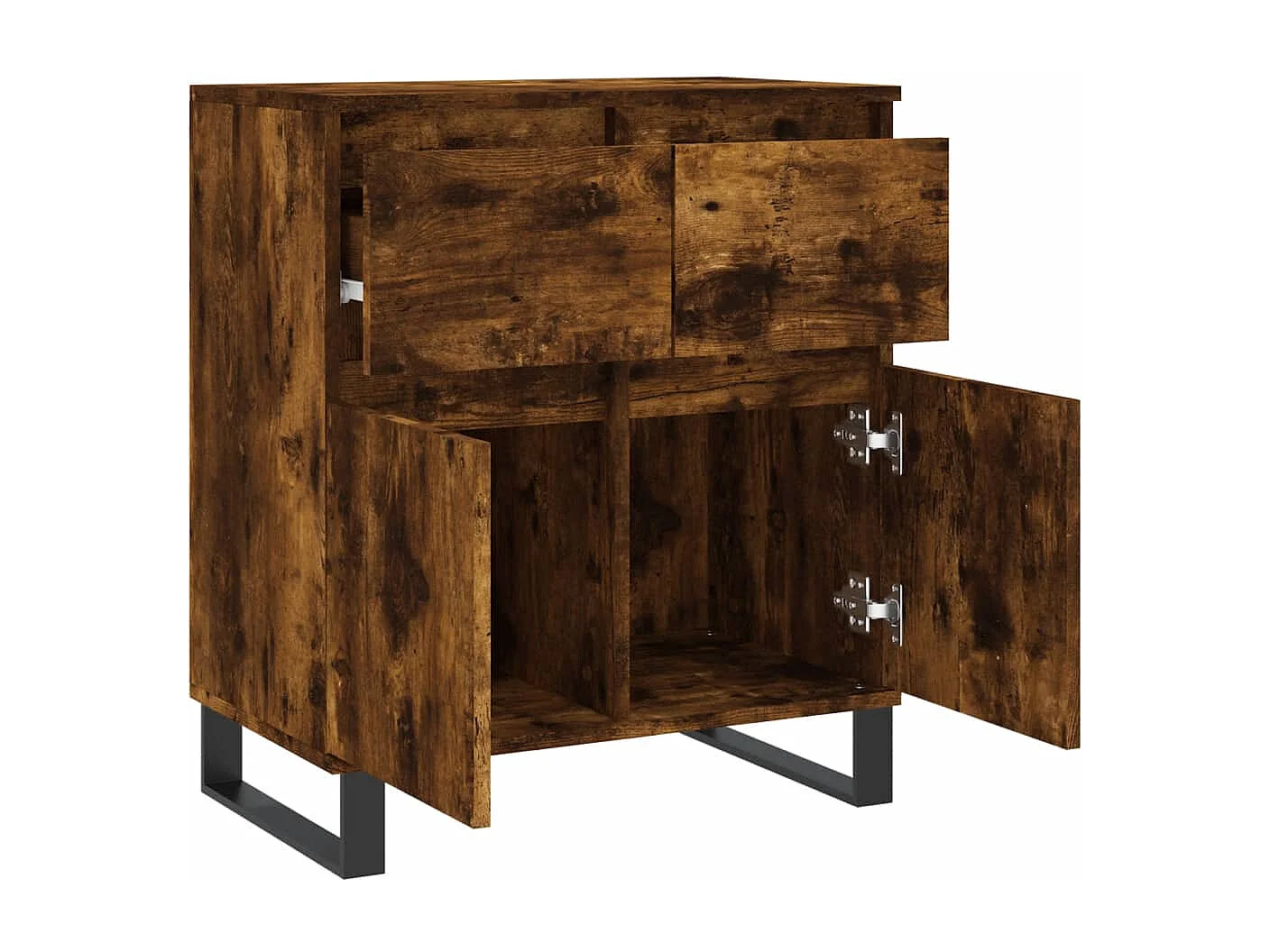 Buffet Chêne fumé 60x35x70 cm Bois d'ingénierie