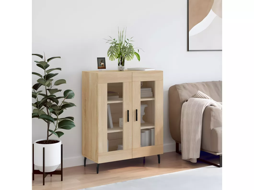 Kauf Unique Sideboard Sonoma-Eiche 69,5x34x90 cm Holzwerkstoff