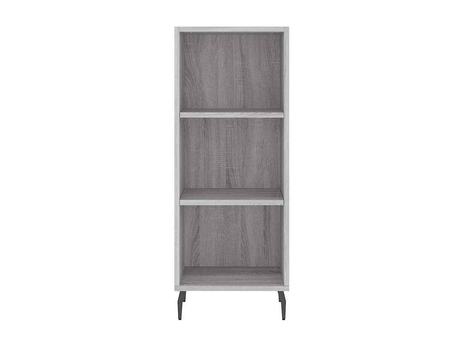 Hoge kast 34,5x34x180 cm bewerkt hout grijs sonoma eikenkleurig