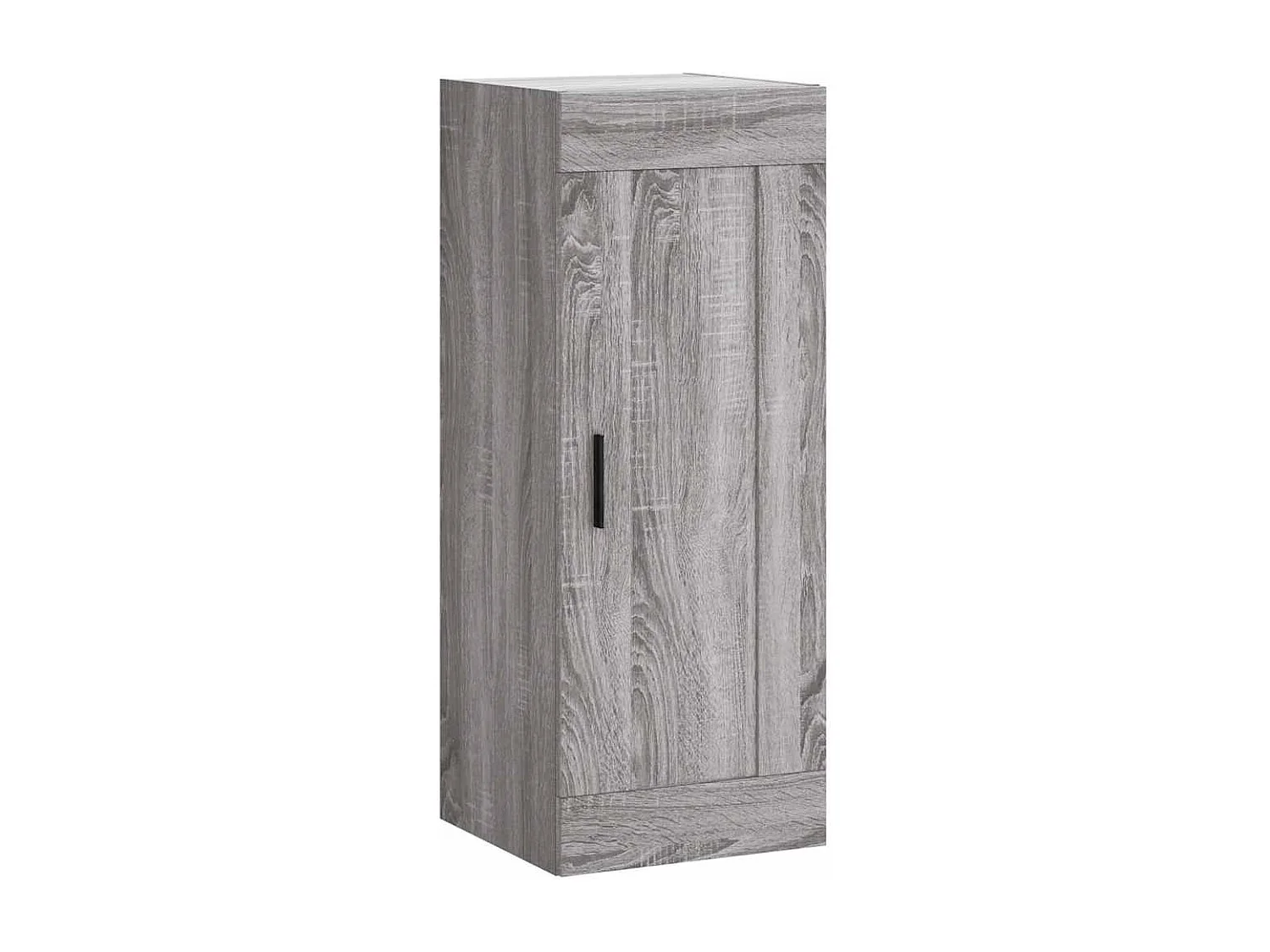 Hoge kast 34,5x34x180 cm bewerkt hout grijs sonoma eikenkleurig