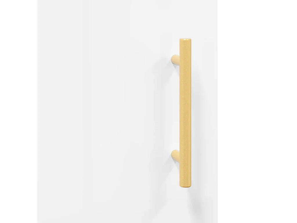 Dressoir 34,5x34x90 cm bewerkt hout hoogglans wit