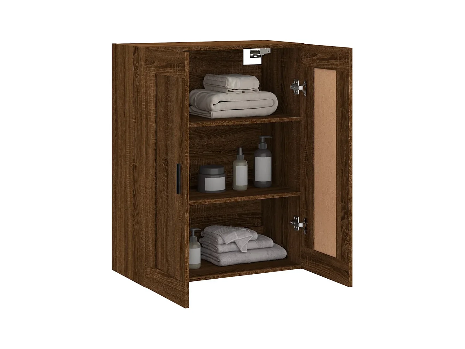 Mobile a Parete Rovere Marrone 69,5x34x90 cm Legno Multistrato